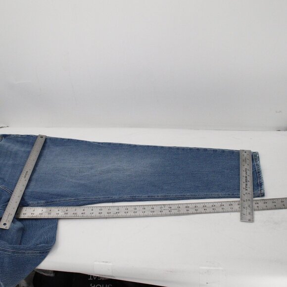 NWT J Crew jeans womens 35 42x29 Mid Rise 90's Classic Straight Fit blue stretch - Picture 9 of 13